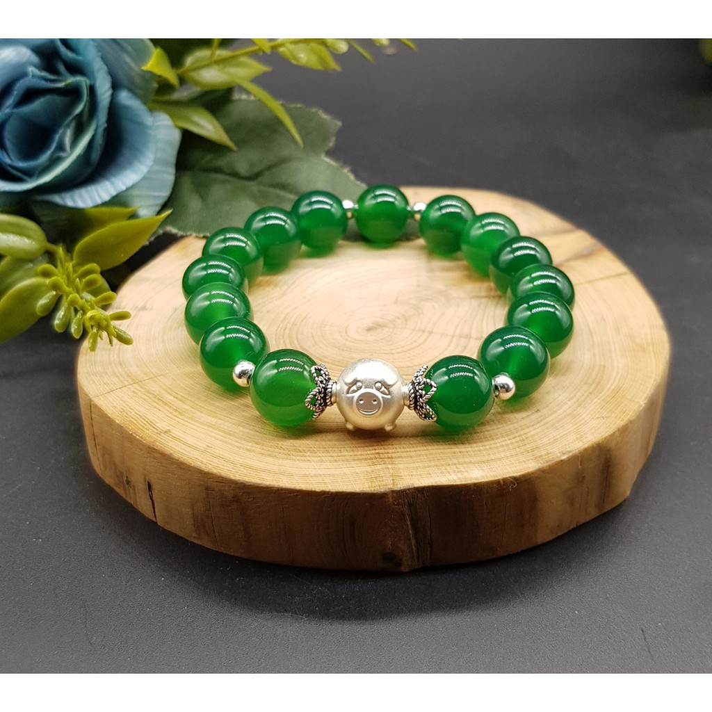 Vòng tay Phong thủy Vàng Trắng Xanh Đỏ Đen phối mix Charm bạc 925 cầu Tài Lộc May Mắn Bình An hợp Nam Nữ TẤT CẢ các Mệnh
