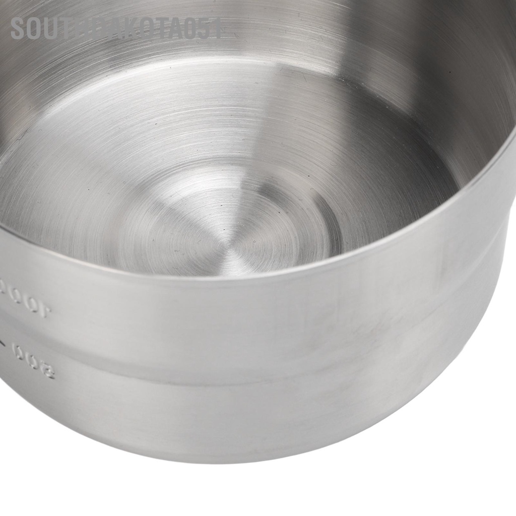 [Hàng Sẵn] Nồi cắm trại 1.5L Tay cầm gấp bằng thép không gỉ 304 có nắp đậy để leo núi ngoài trời【Southdakota051】