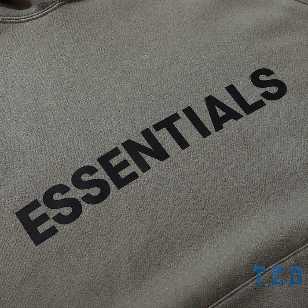 Áo hoodie Essentials nỉ bông dày dặn kèm ảnh thật POCAHOUSE Áo hoodie nam nữ nỉ bông TED12