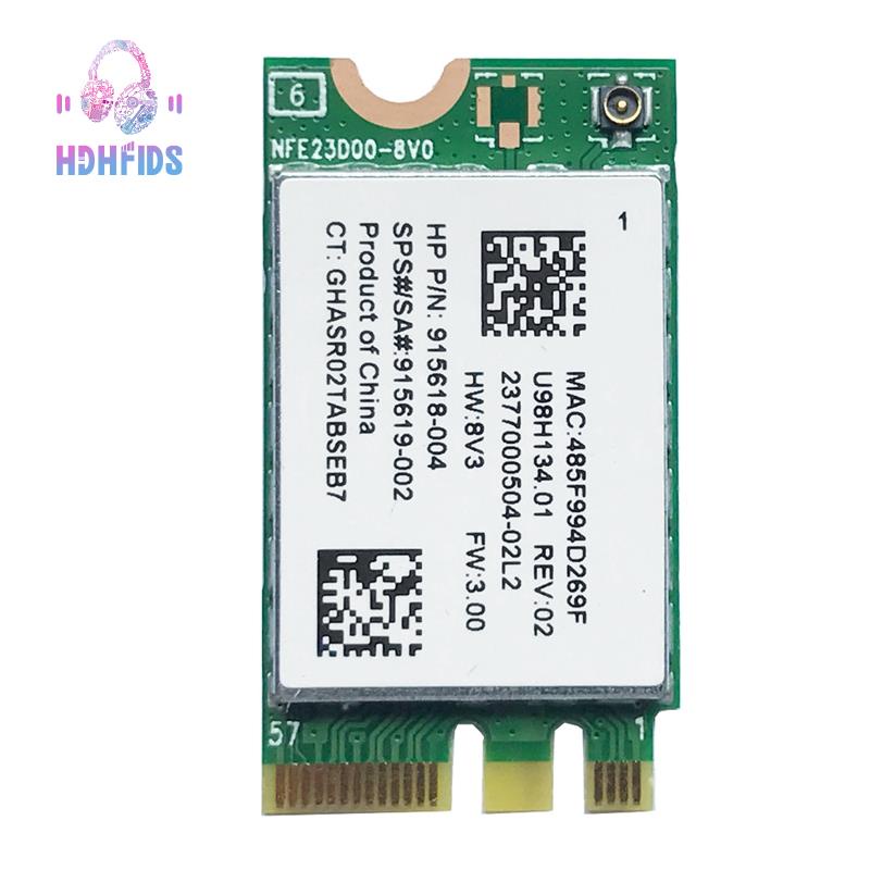 Thẻ Mạng Rtl8723De 246 G6 Bt 4.0 2.4g Sps 915619-001 / 915618-002 300m Cho Laptop Hp