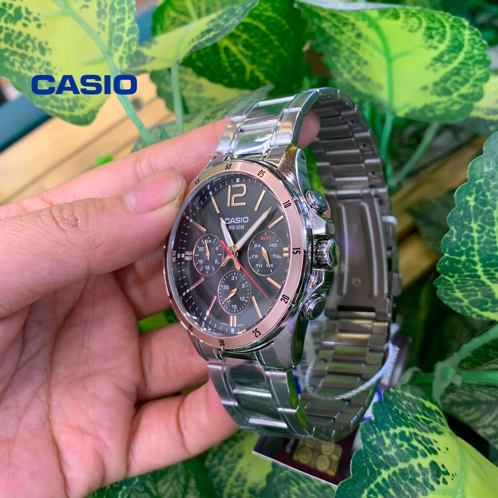 Đồng hồ nam Casio MTP-1374D-1A2VDF chính hãng - Bảo hành 1 năm, Thay pin miễn phí