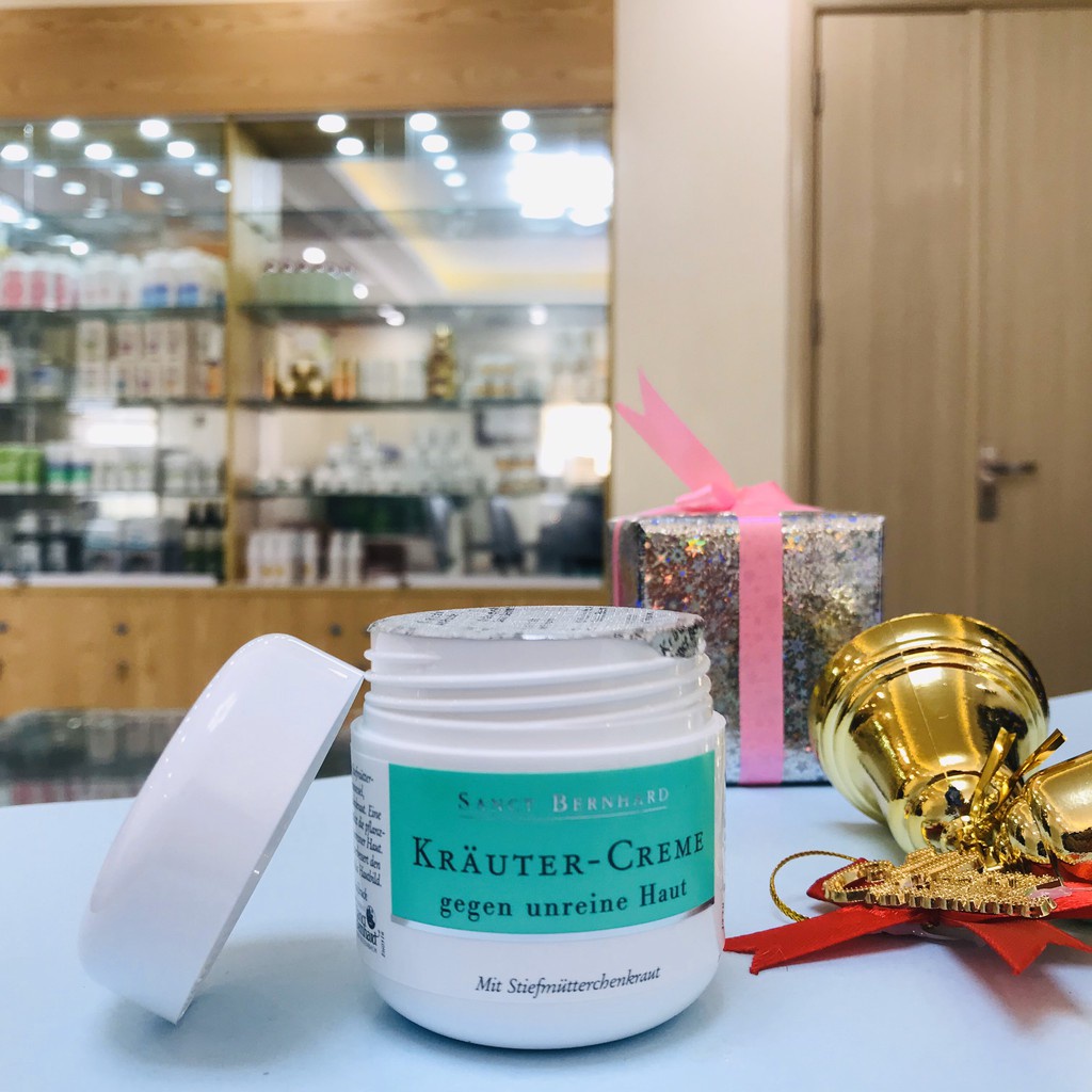 Kem ngừa mụn thảo dược Krauter Creme gegen unreine Haut 50ml [ Chính hãng CHLB Đức ]