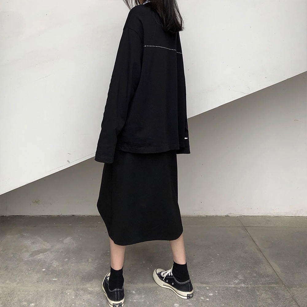 Nhập WAFACB2422 giảm 22K cho đơn 99K_Váy Chữ A Lưng Cao Xẻ Tà 28093 | BigBuy360 - bigbuy360.vn