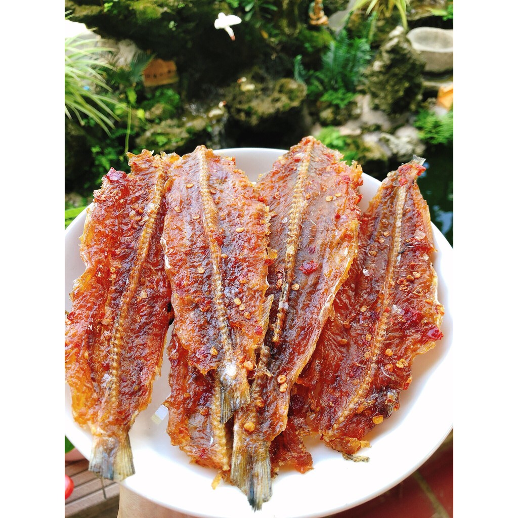 Khô cá mối tẩm gia vị vừa ăn, thịt dầy ,dẻo dùng chiên hoặc nướng rất ngon , thực phẩm khô thiết yếu Thiên Tú Foods