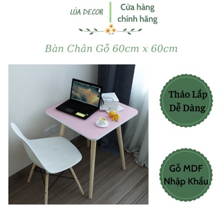 BÀN LÀM VIỆC NHỎ GỌN CHÂN GỖ