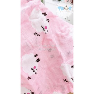 Set 3 khăn mặt sợi tre Muslin tree