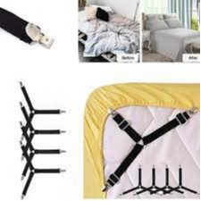 Bộ 4 kẹp ga giường ❤️️FREESHIP❤️️Kẹp Cố Định Ga Giường drap chống xê dịch Không Kim Tiện Dụng
