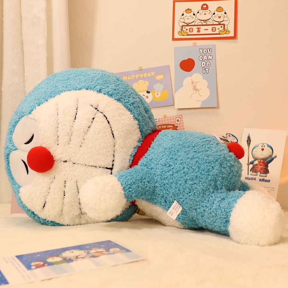 Gấu bông Doraemon nằm ngủ chính hãng