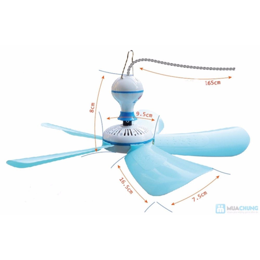.Quạt trần mini  4cánh đường kính quay 60cm loại vừa