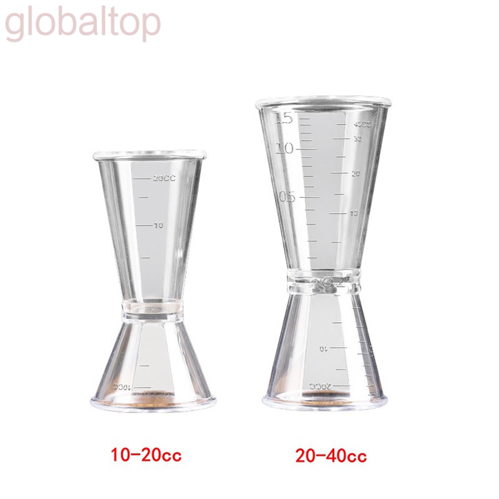 Cốc đo lường bằng nhựa trong suốt tiện lợi cho gia đình/ quán bar