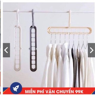 Móc treo quần áo đa năng 9 lỗ tiện dụng | Móc treo đồ đa năng tiết kiệm diện tích