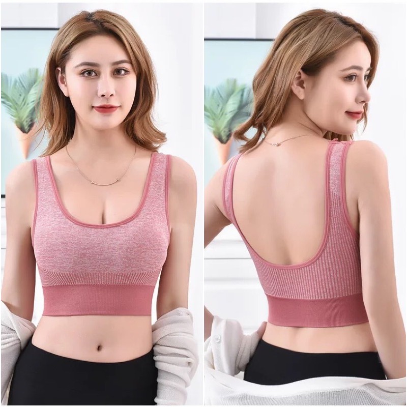 Bra Thể Thao Gym Yoga Dệt Kim Phối Sọc 2121 Nhiều Màu Hot