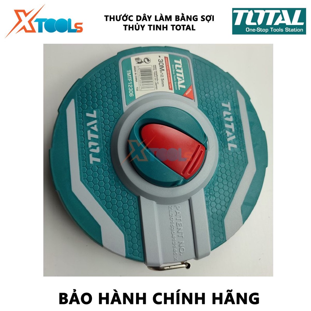 Thước dây sợi thủy tinh TOTAL |Thước dây làm bằng sợi thủy tinh Chiều dài: 20-30m