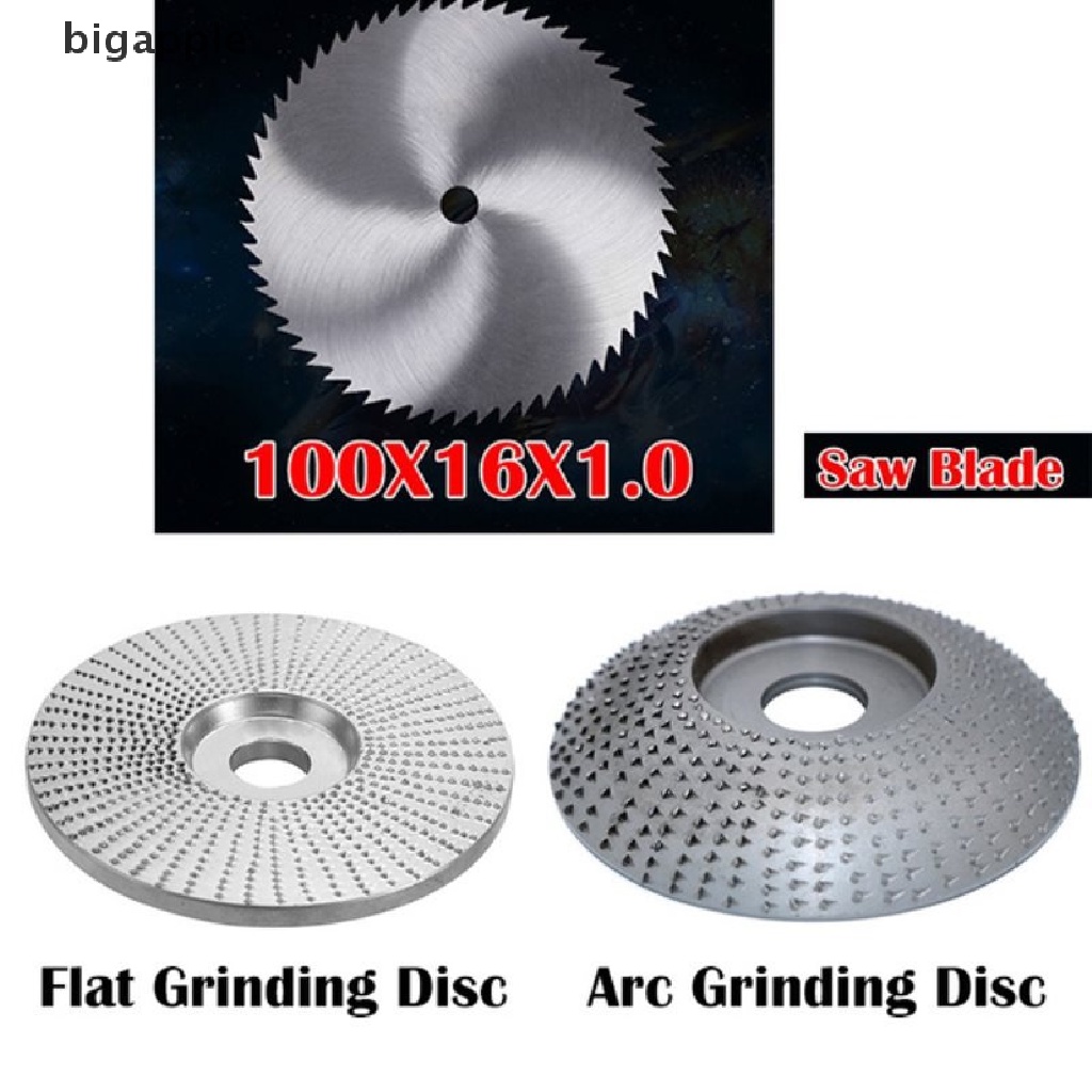 bigapple Wood Grinding Wheel Angle Grinder Disc Wood Carving Sanding Steel Disc Abrasive Tool RDG