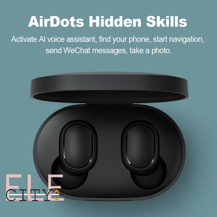 Ele】[ FREE SHIP ] Tai Nghe Bluetooth 5.0 AirDots Redmi 2, chất âm ấm, Bass-treble rõ ràng, cách âm tốt