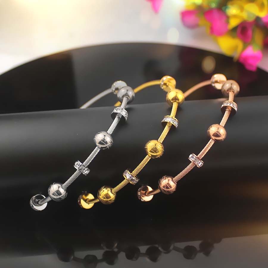Vòng Tay Nữ, Vòng Tay Titan CHAM GUCCI TV100 Trang sức titan cao cấp, siêu bền màu, không han gỉ, không dị ứng
