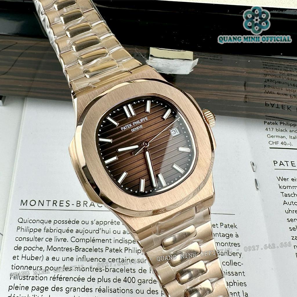 Đồng hồ cơ nam Patek Philippe Nautilus máy nhật, mẫu huyền thoại cơ tự động automatic size 40mm