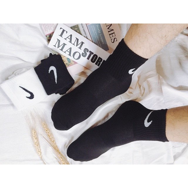 Tất, Vớ Nike nam nữ. Tất cổ lửng, cổ thấp thời trang cực đẹp, dày dặn, khử mùi, thấm hút mồ hôi,...