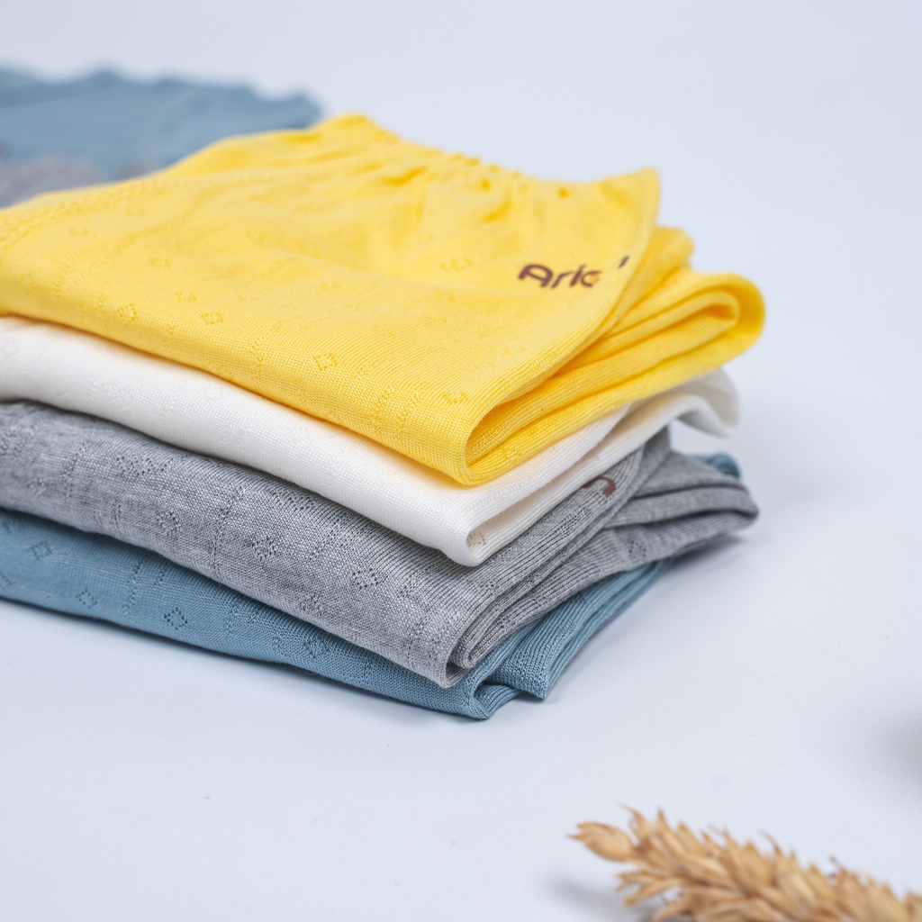 Bộ cộc tay cài thẳng vải sợi tre size từ newborn -18 tháng