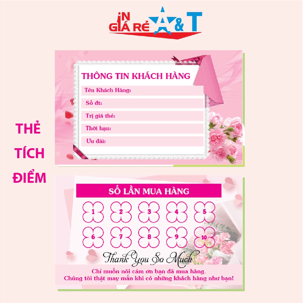 THẺ TÍCH ĐIỂM GIÁ RẺ - CARD TÍCH ĐIỂM MUA HÀNG