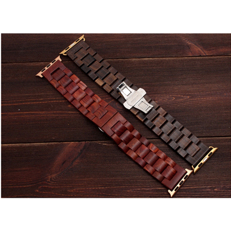 【Apple Watch Strap】Dây đeo gỗ đàn hương cao cấp cho đồng hồ thông minh Apple Watch Series 1 2 3 4 5 6 se