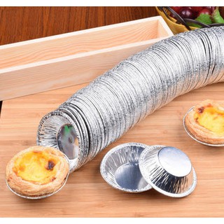 Chén Giấy Bạc Tart Trứng 100 cái