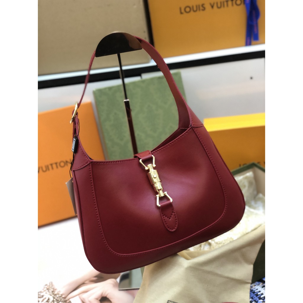 Túi quai da bầu super màu đỏ size 28cm