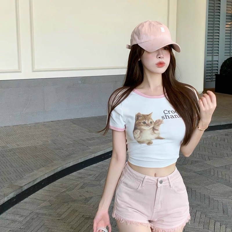 ÁO CROPTOP CHÚ MÈO BG