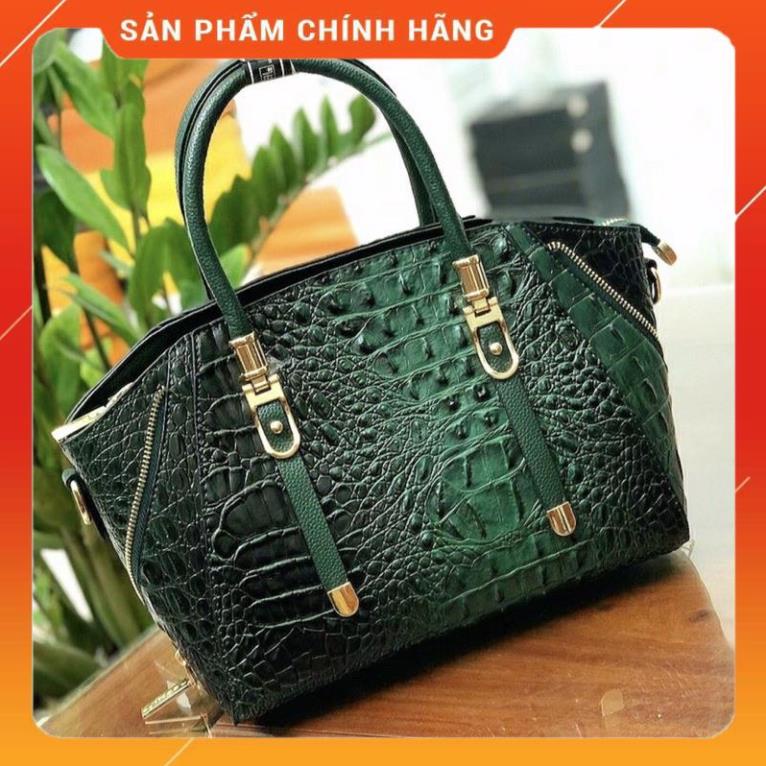 Túi Công Sở Nữ Da Bò Cao Cấp Dập Vân Cá Sấu Quai Xách Bản To Công Sở Đẹp Hàng Hiệu Thời Trang Trung Niên Nữ - TSN 109825