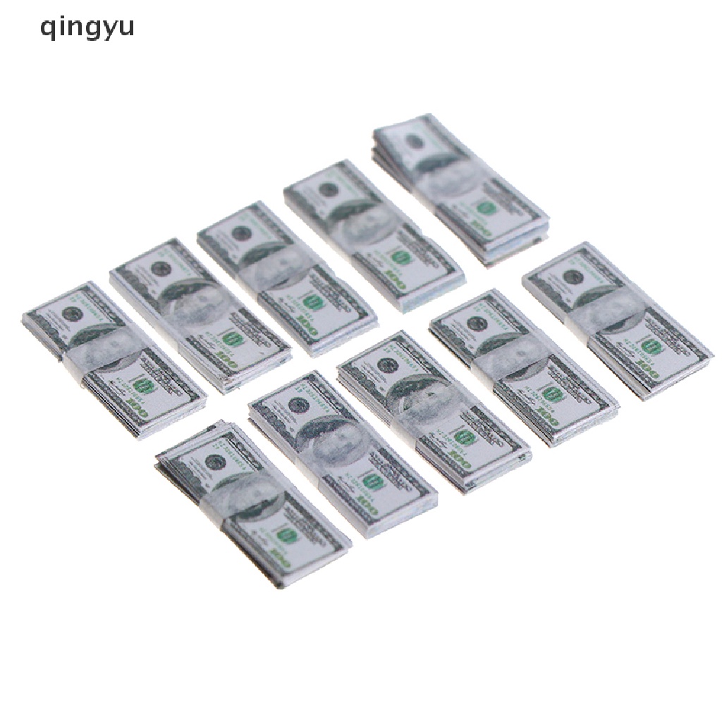 Bộ 15 Tờ Tiền Giấy Mini Tỉ Lệ 1: 12 Dùng Trang Trí Nhà Búp Bê