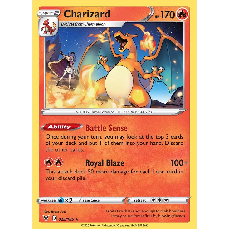 Bộ 60 Thẻ bài Pokémon Charizard Vivid Voltage - Pokémon Theme Deck 2020
