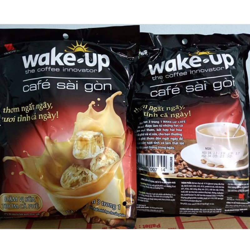 Bịch Cafe Wake Up Sài Gòn (24 gói x 19g) Vinacafe