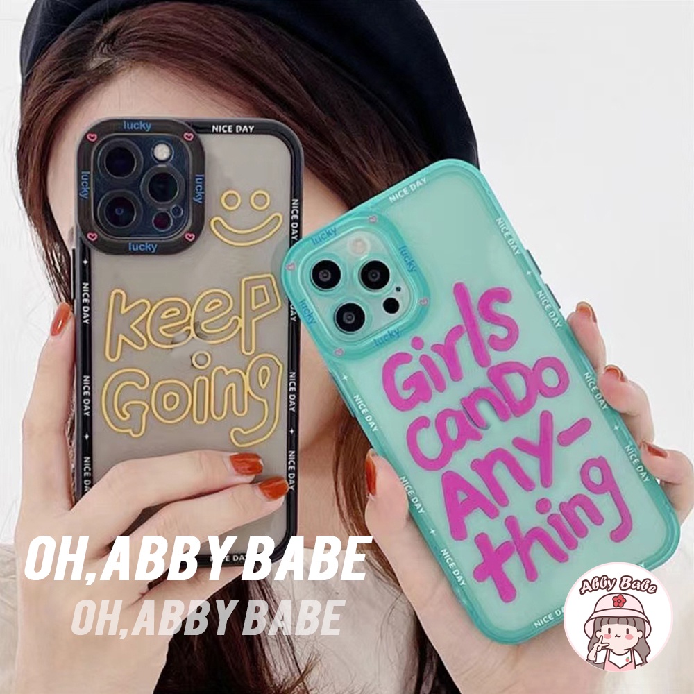 Ốp Điện Thoại TPU Mềm Chống Sốc In Chữ Đơn Giản Cho IP 13 12 11 Pro Max X XS XR 8 7 Plus