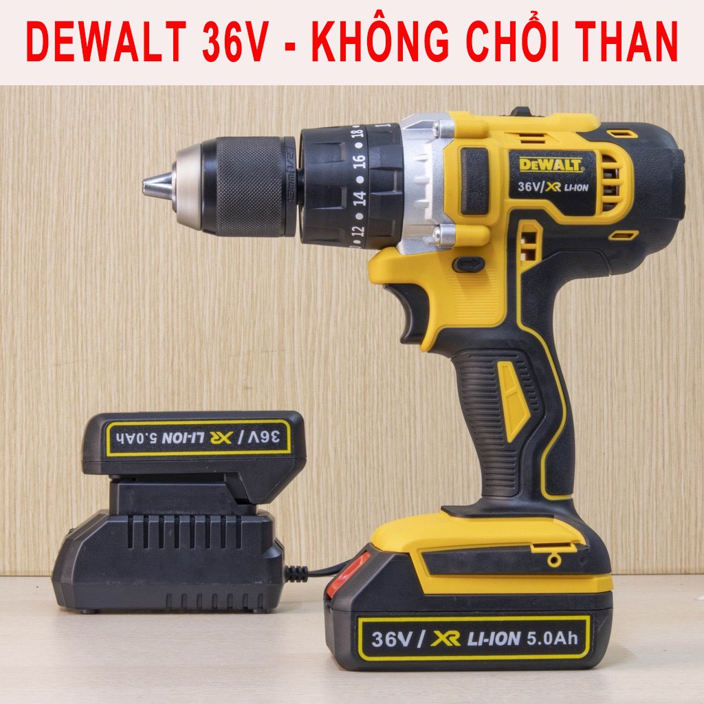 [FREESHIP] MÁY KHOAN DEWALT36V - ĐỘNG CƠ 775 - CÓ BÚÁ - PIN 5 CELL - MÁY KHOAN BÊ TÔNG DEWALT 36V - MÁY BẮT VÍT DEWALT