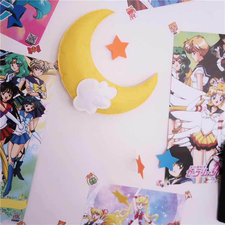 Sailor Moon Túi Xách Vải Không Dệt Hình Thủy Thủ Mặt Trăng Xinh Xắn
