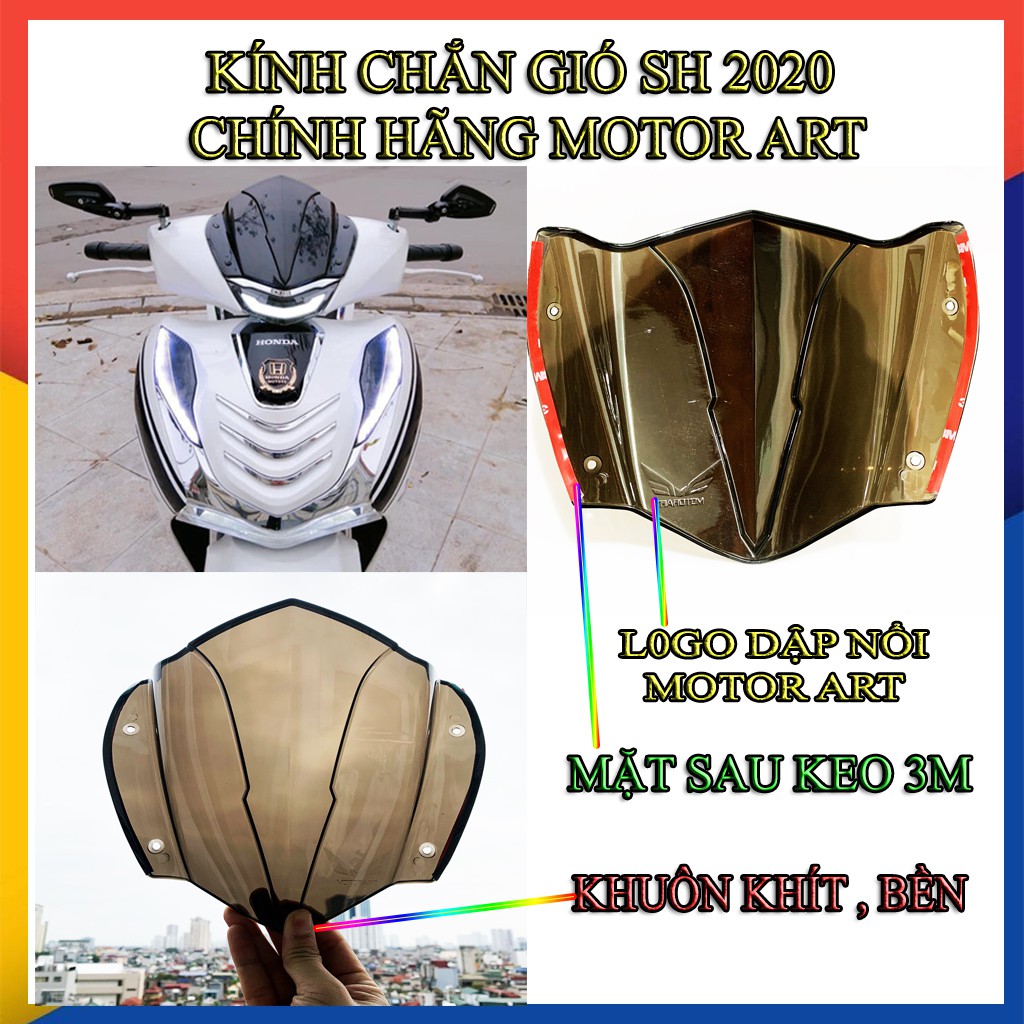 🌴KÍNH CHẮN GIÓ SH 2020- LOẠI KÍNH KHÓI TRONG🌴