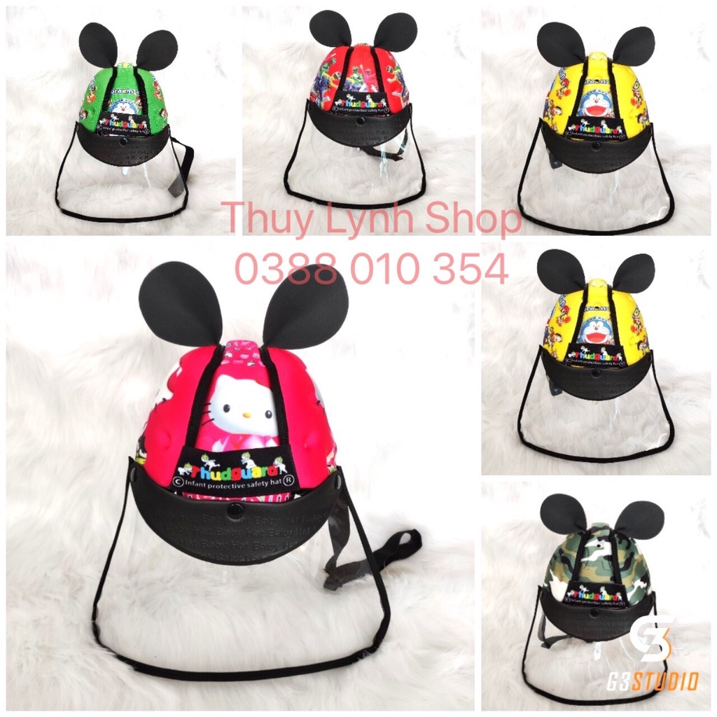 Mũ Bảo Hiểm Cho Bé Loại Tem Lưỡi Trai 7 Tháng Đến 3 Tuổi