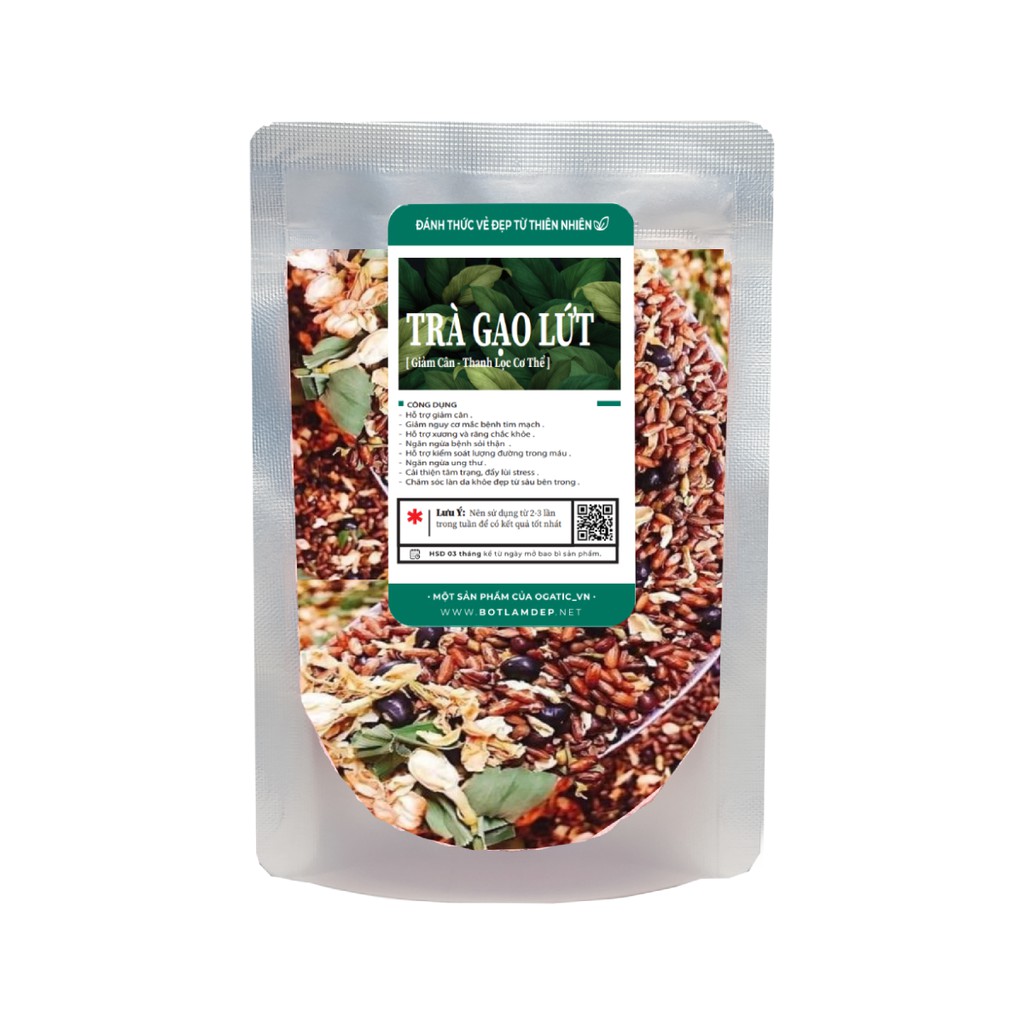 Trà gạo lứt thảo mộc 8 vị, Gạo lứt, đậu đen xanh lòng, đậu đỏ, cam, bông nhài, hoa cúc, chè xanh - giảm cân thanh lọc cơ | BigBuy360 - bigbuy360.vn