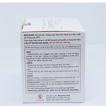 Biotin Collagen 30 plus white- Hỗ trợ đẹp da, dày tóc, ngăn ngừa lão hóa, cân bằng nội tiết tố (6 chai 30ml)