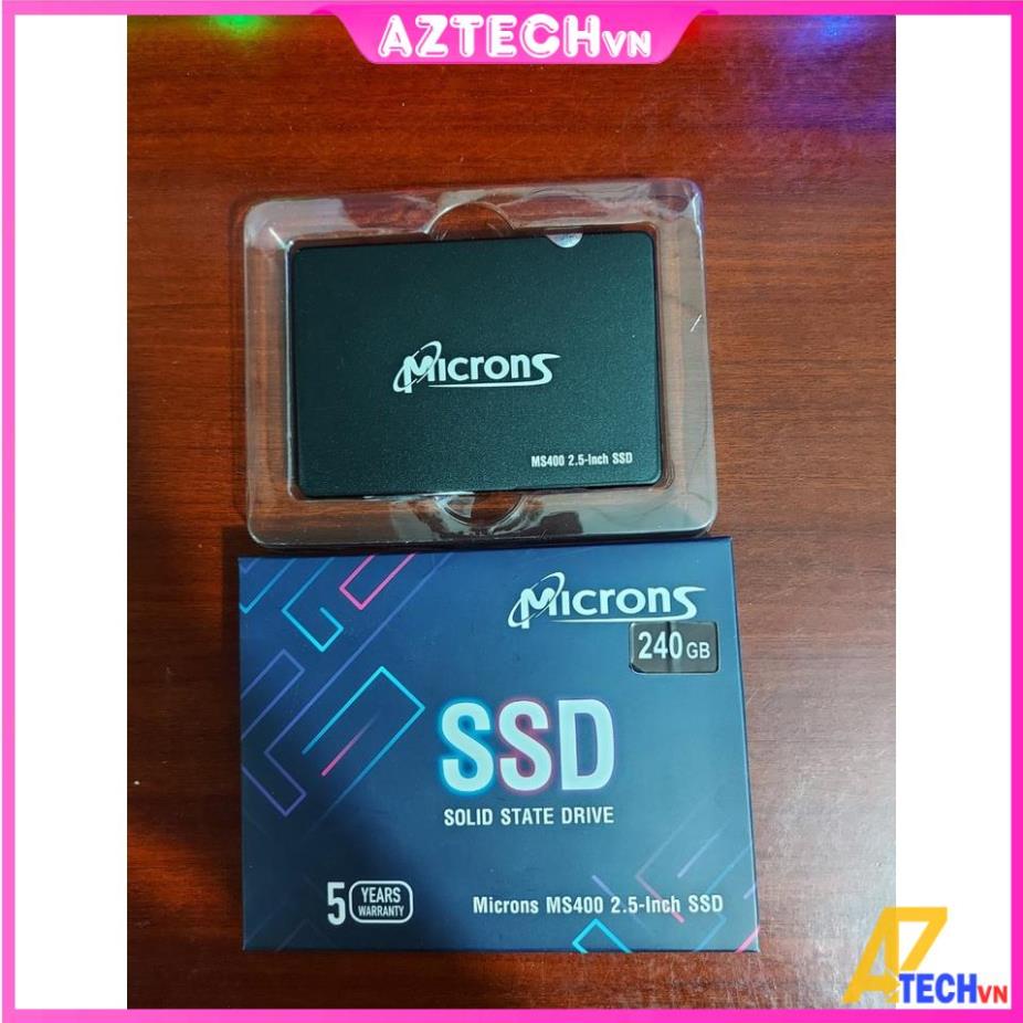 [Siêu Sale] Ổ CỨNG SSD 240GB MICRONS MS400 2.5'' SATA III - CHÍNH HÃNG - BẢO HÀNH 36 THÁNG TẶNG KÈM DÂY SATA