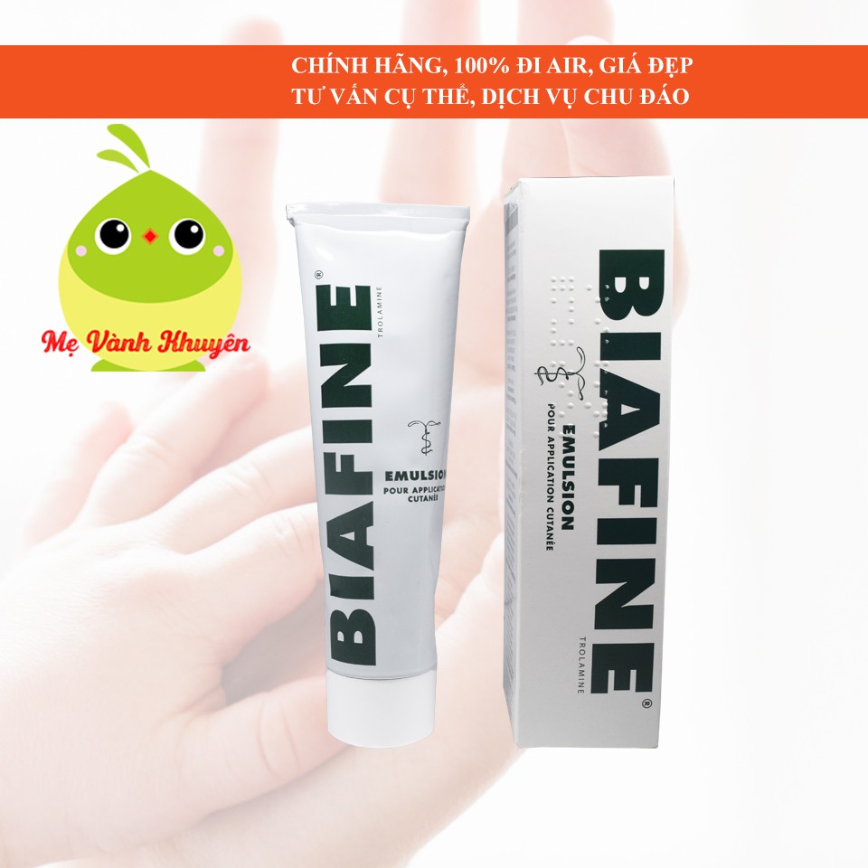 Kem bôi bỏng cho người lớn và trẻ em Biafine Elmusion, Pháp (93g)