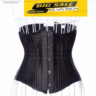 Gen nịt bụng Corset chuẩn - Corset lụa 25 xương