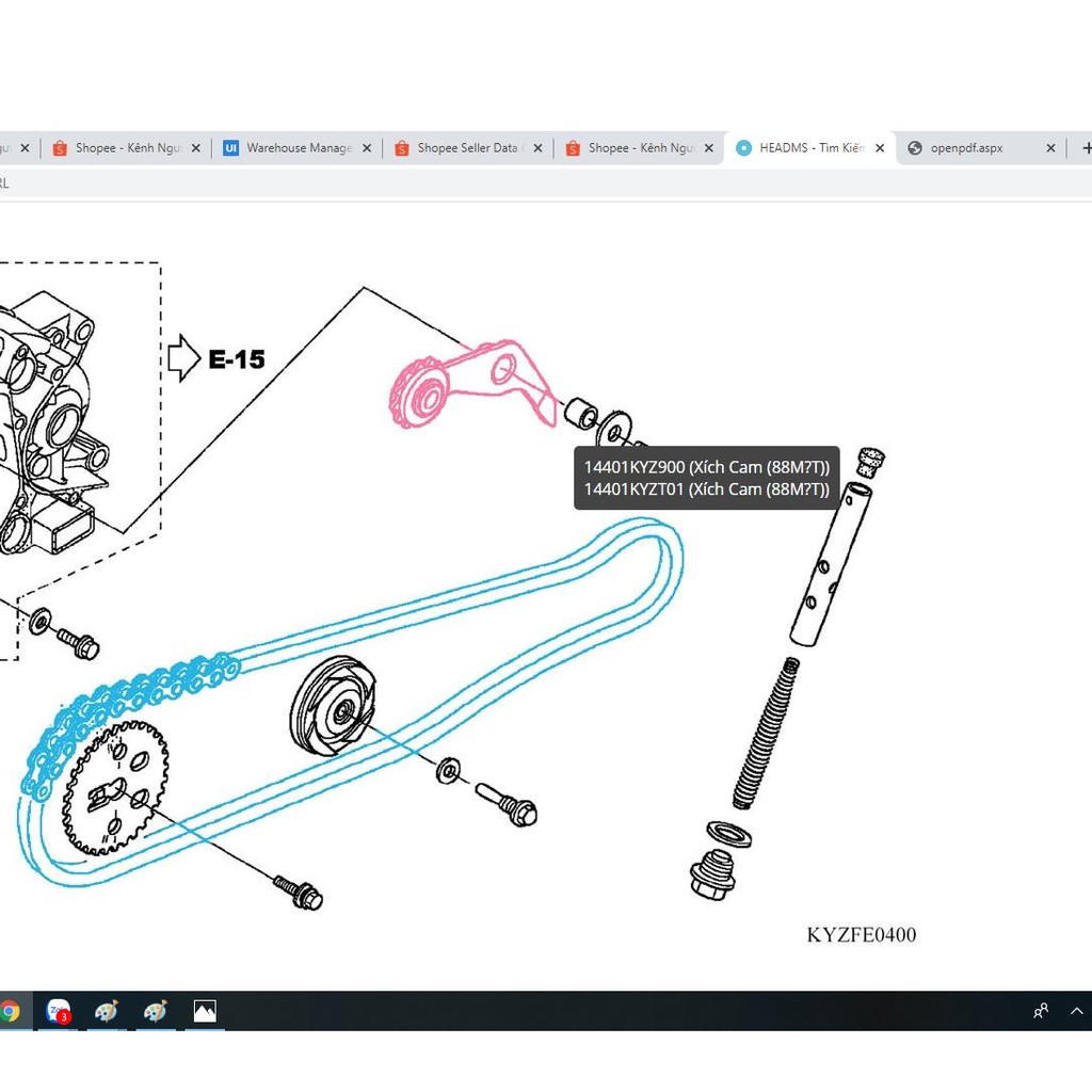 TĂNG CAM FU MẬP / FU LED ZIN CHÍNH HÃNG HONDA