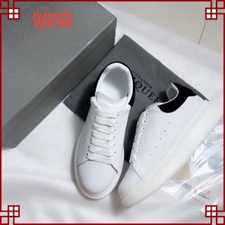 Giày thể thao mcqueen gót đen ❤️full bill + box❤️ giày Mcqueen gót nhung đen nam nữ đủ size