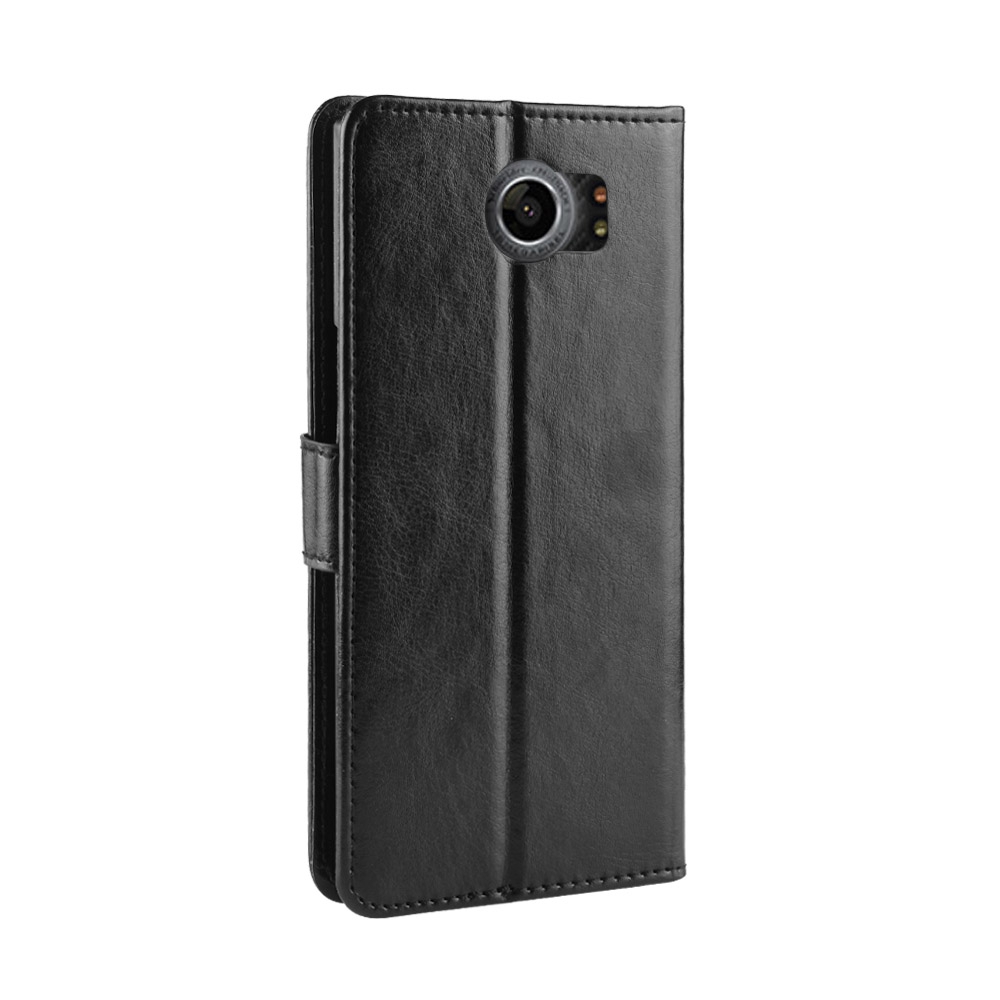 Bao da điện thoại PU dạng ví nắp lật có ngăn đựng thẻ và dây đeo cho BlackBerry Priv