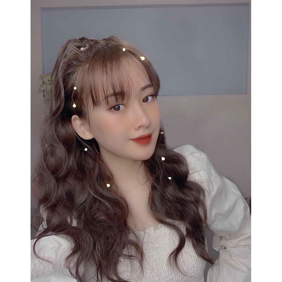 [Mã MABEAUTHE giảm 5k đơn 100k] Tóc Giả Kẹp Ngoạm Xoăn Sóng Nước