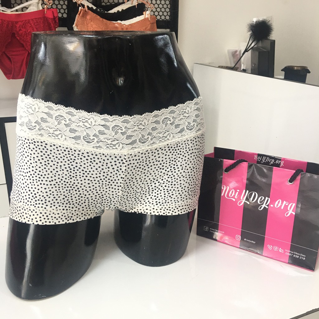 Quần lót cotton Boxer đai ren Nội Y Đẹp