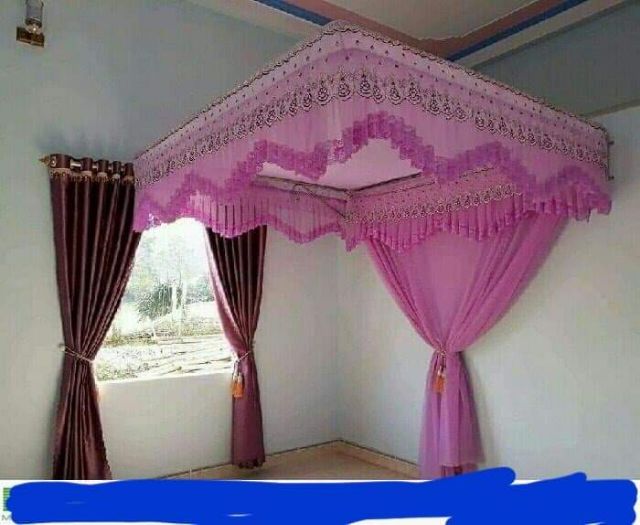 màn khung cung đình voan lạnh Cao cấp nhất(kèm theo khung)