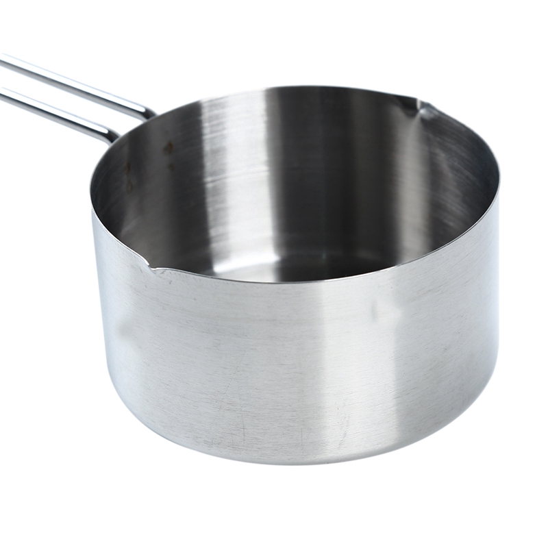 Set 4 cốc đo lường cán dài bằng inox dùng làm bánh