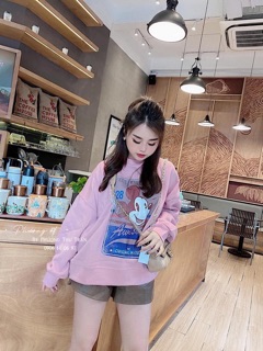 ÁO MICKEY HỒNG NỈ LOẠI 1